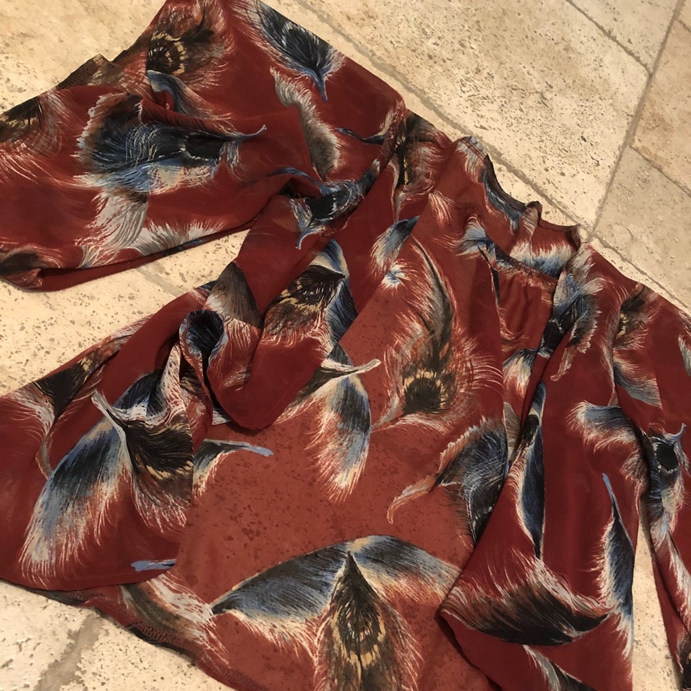 Feather kimono